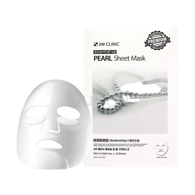3W Clinic Essential Up Pearl Sheet Mask