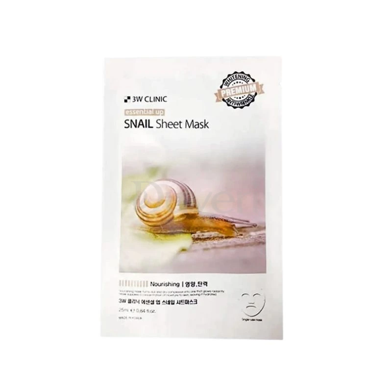 3W Clinic Essential Up Snail Sheet Mask