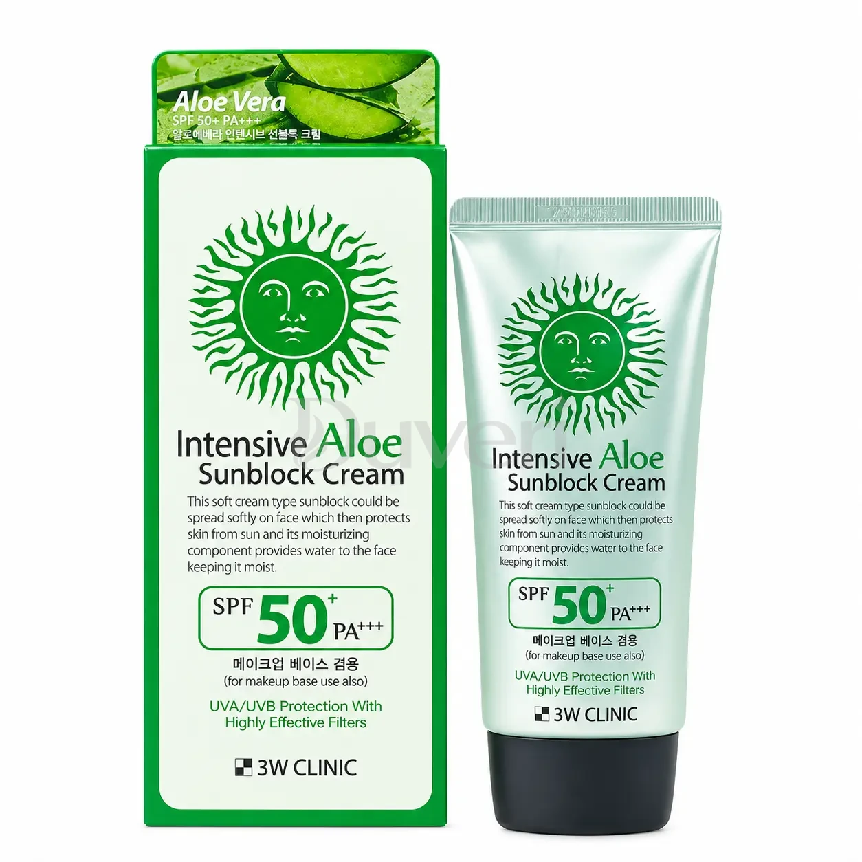 3W Clinic Intensive Aloe Sunblock Cream with SPF50+ PA+++ 70ml