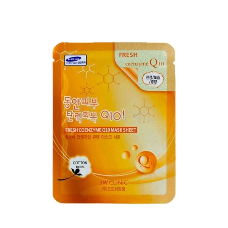 3W Clinic Fresh Coenzyme Q10 Sheet Mask