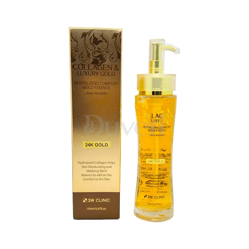 3W Clinic Collagen and Luxury 24K Gold Revitalizing Comfort Anti Wrinkle Gold Essence