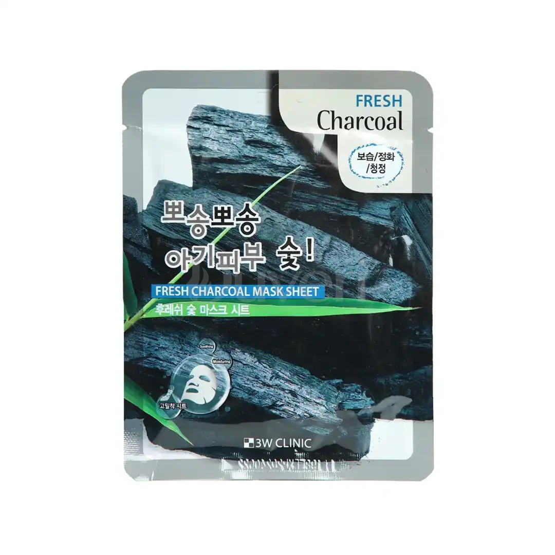 3W Clinic Fresh Charcoal Sheet Mask