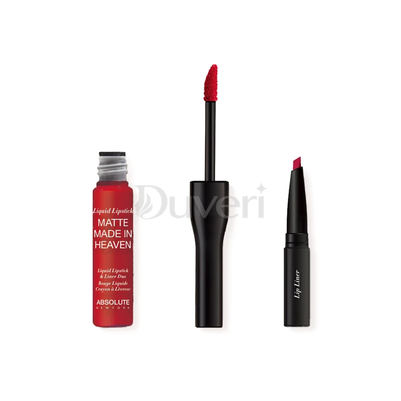Absolute New York Matte Made In Heaven Liquid Lipstick & Liner Duo (Fever MLIH04)