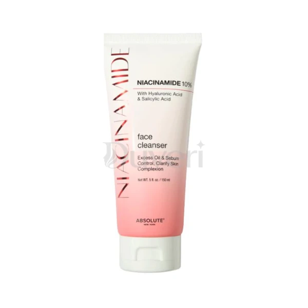 Absolute New York 10% Niacinamide Face Cleanser – Hyaluronic Acid & Salicylic Acid, 150ml