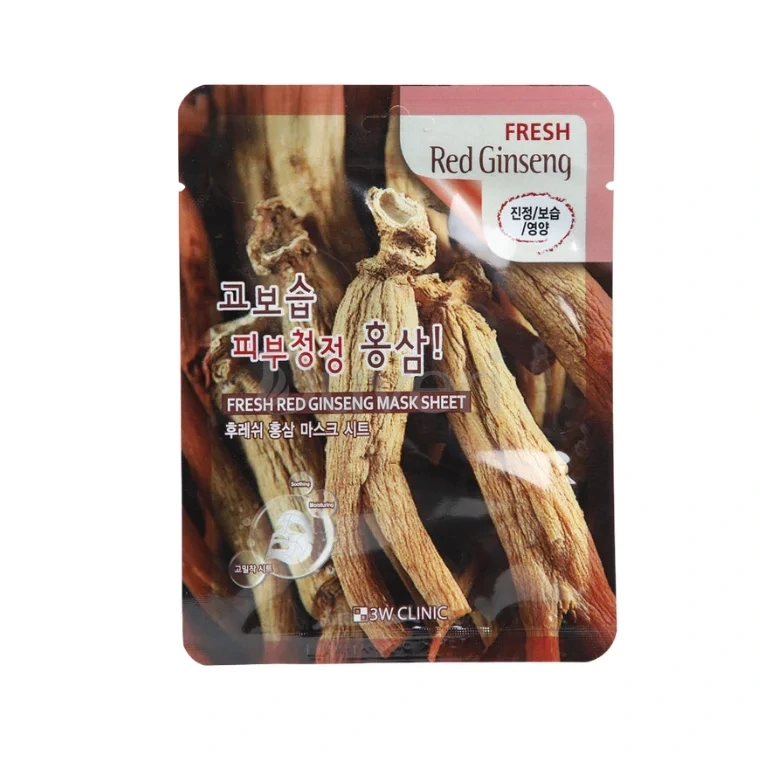 3W Clinic Fresh Red Ginseng Sheet Mask