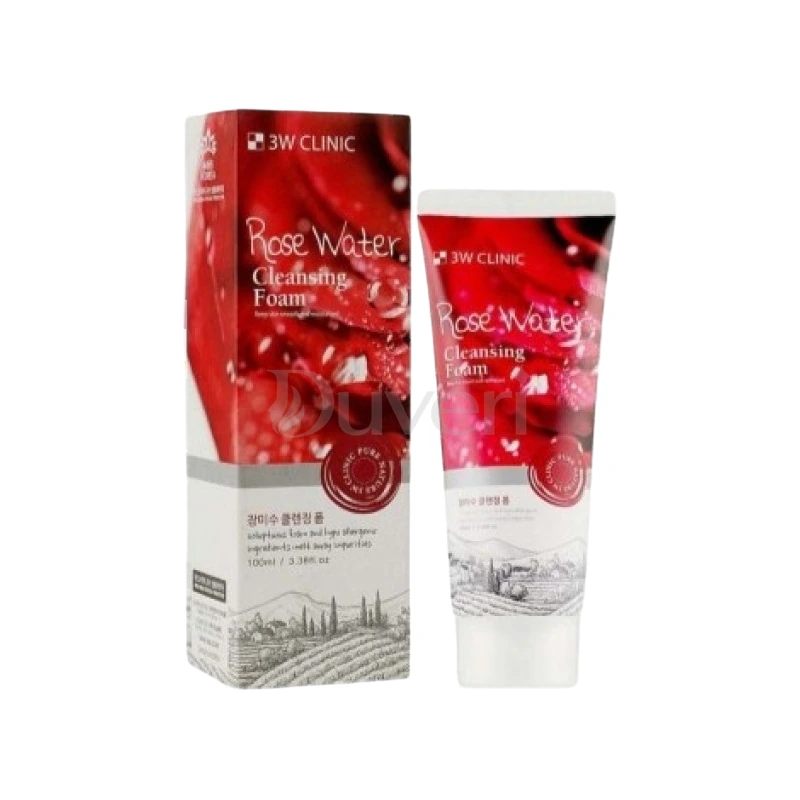 3W Clinic Rose Water Cleansing Foam