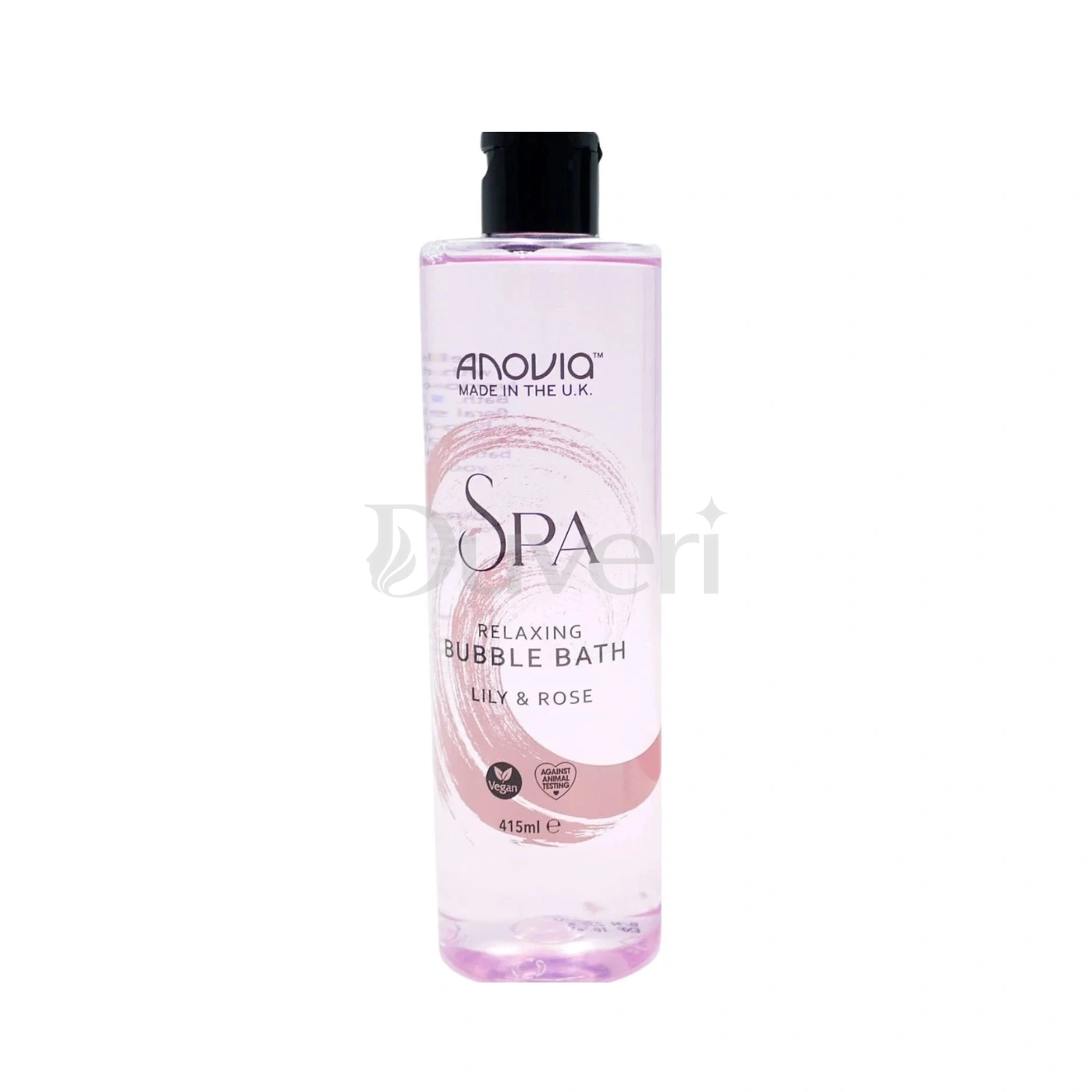 Anovia Spa Relaxing Bubble Bath Lily & Rose 415ml (Made in UK)